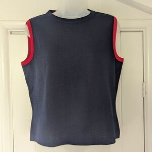 St. John Sport Knit Tank Quiet Luxury Minimalist Preppy Nautical Sailor Chic MD